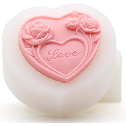 SILICON HEART LOVE SOAP FONDANT MOLD