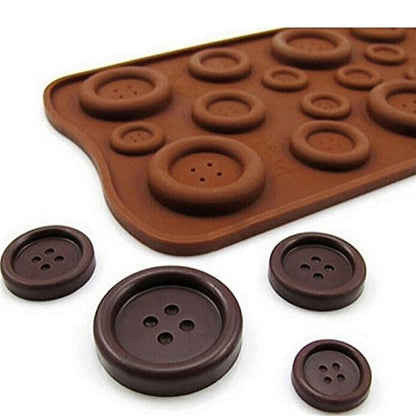 BUTTON SILICON CHOCOLATE MOLD