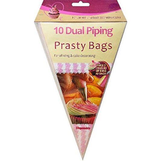Dual Piping Bag Thick Disposable 10 Pieces