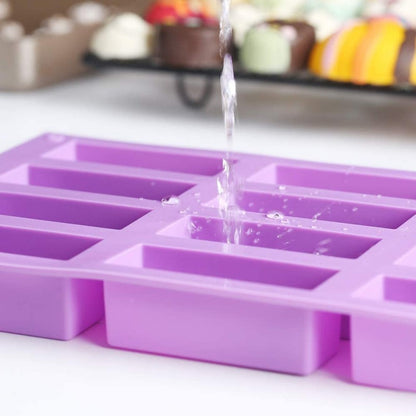 12 CAVITY GRANOLA RECTANGLE SILICONE MOLD TRAY