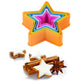 Star Pastry Cutter Plastic Multi Color 5pcs set