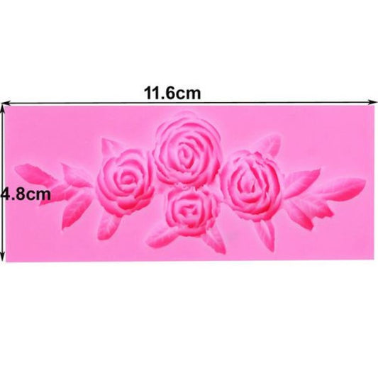 Silicon Roses Quilt Fondant Mold