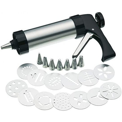 Black Plastic Metal Cookies Press Gun
