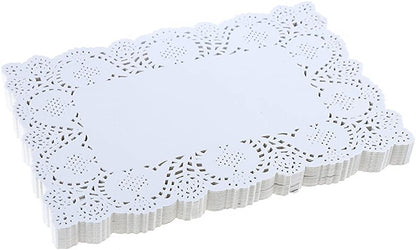 Grade Doilies Paper Rectangular White 250pcs