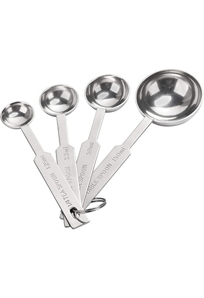 Steel Measuring Spoons 4pcs Set