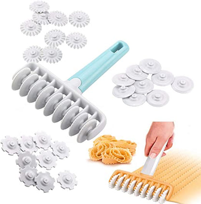 37 Pcs Fondant Ribbon Cutter 4 Wheel Roller