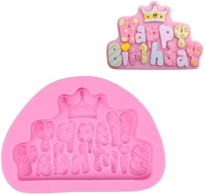 Silicon 3D Happy Birthday Fondant Mold