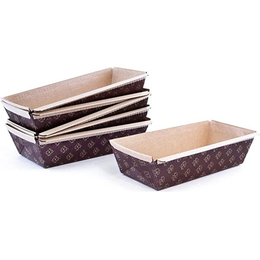 American Honey Cake Paper Loaf pan size 7.75" x 2.6" x 1.8" pack of 6 piece