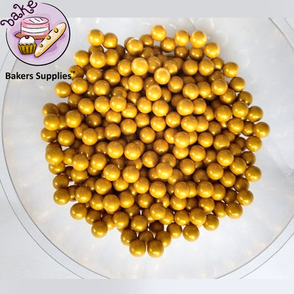 7mm Dijon Golden Balls Pearls Sprinkles