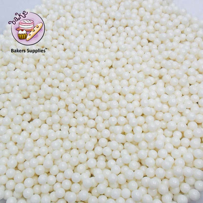 6mm Pearl White Balls Pearls Sprinkles