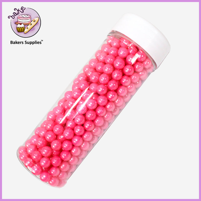 7mm fuchsia pink Balls Pearls Sprinkles