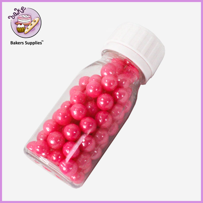 7mm fuchsia pink Balls Pearls Sprinkles