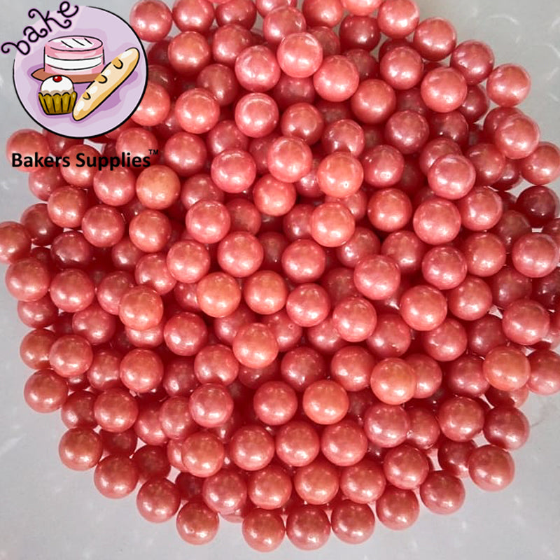 7mm Cherry Red Balls Pearls Sprinkles