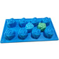 8 cavity Rose Flower Silicon Soap Mold tray 5cm