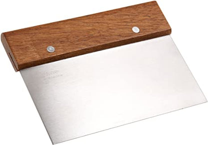 Bench Scraper Wooden Handle