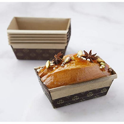 American Honey Cake Paper Loaf pan size 6" x 2.5" x 1.75" pack pf 6 piece