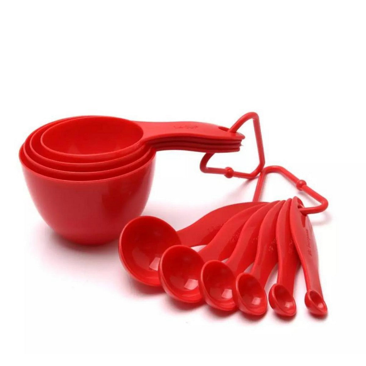 Red Measuring Cups & Spoons Set – Bakers Supplies