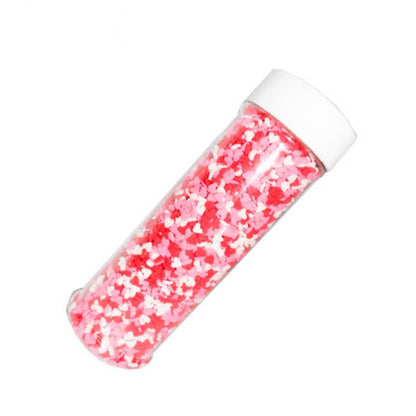Mini Hearts Red White Pink Sprinkles Confettis