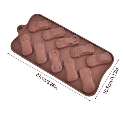 CARS SHAPE CHOCOLATE SILICON MOLD