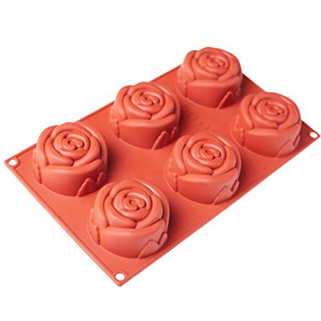 6 Cavity Big Rose Silicon Mold
