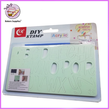 Acrylic Bradly Fonts Diy Cake Stamp