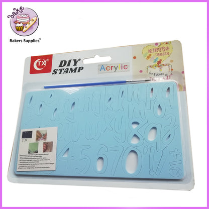 Acrylic Jokerman Fonts Diy Cake Stamp