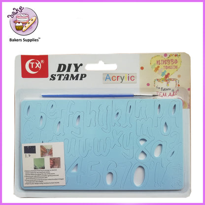 Acrylic Jokerman Fonts Diy Cake Stamp