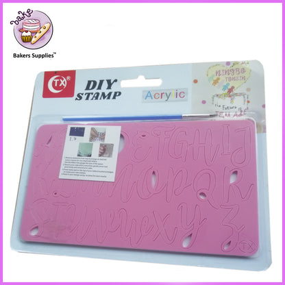 Acrylic Carble Fonts Diy Cake Stamp