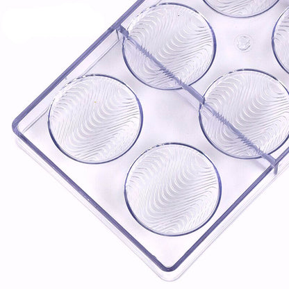 ACRYLIC ROUND WAVE SHAPE CHOCOLATE MOLD