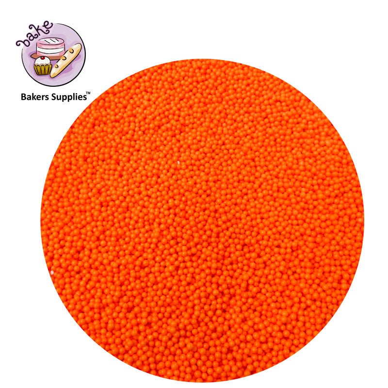 2mm Candy Orange Balls Pearls Sprinkles