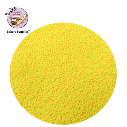 2mm Lemon Yellow Balls Pearls Sprinkles