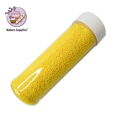 2mm Lemon Yellow Balls Pearls Sprinkles