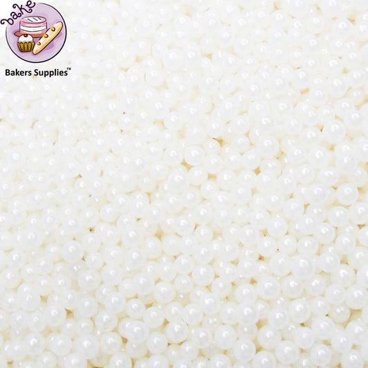 4mm Cotton White Balls Pearls Sprinkles