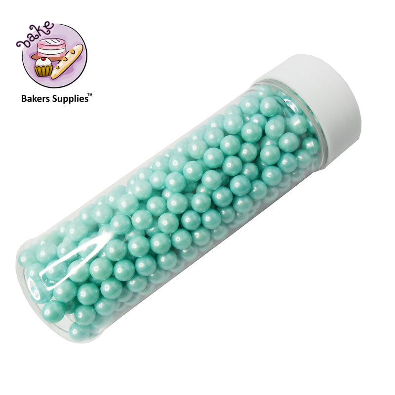 7mm Aqua Turquoise Balls Pearls Sprinkles
