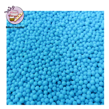2mm Azure Blue Balls Pearls Sprinkles
