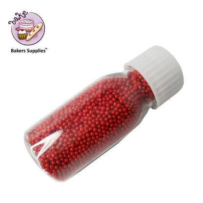 2mm Carmine Red Balls Pearls Sprinkles
