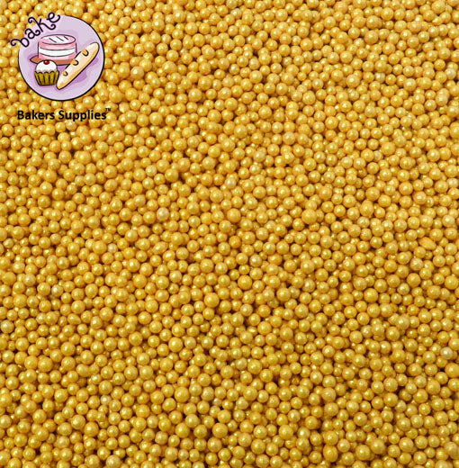 2mm Royal Golden Balls Pearls Sprinkles