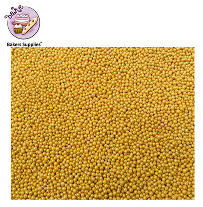 2mm Royal Golden Balls Pearls Sprinkles