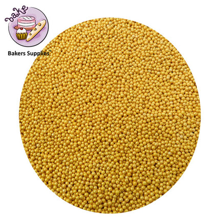 2mm Royal Golden Balls Pearls Sprinkles