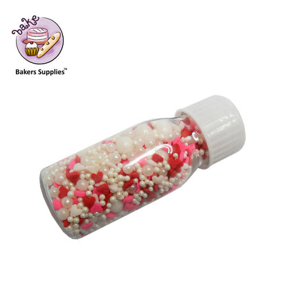 Candy Pop White Pearl Hearts