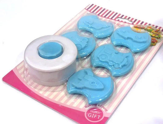 BLUE GAME BOY PLUNGER FONDANT CUTTER