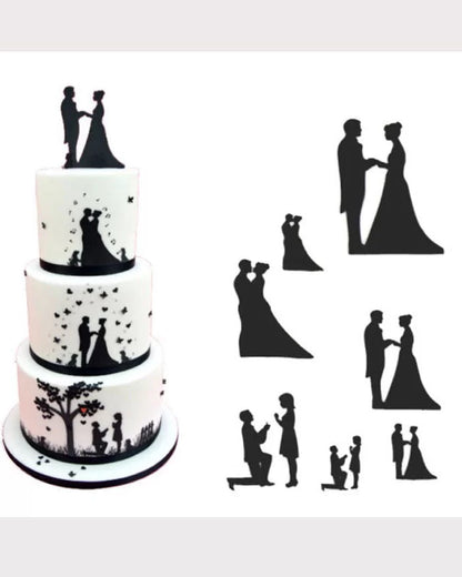 Bride Groom Wedding Cutter set