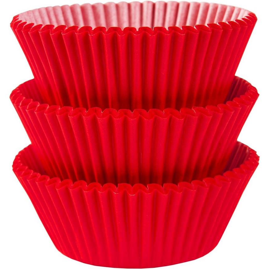 Grade Solid Red Cupcake Liner 100pcs Bakers Supplies