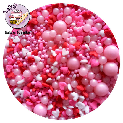 Candy Pop Pink Pearl Hearts