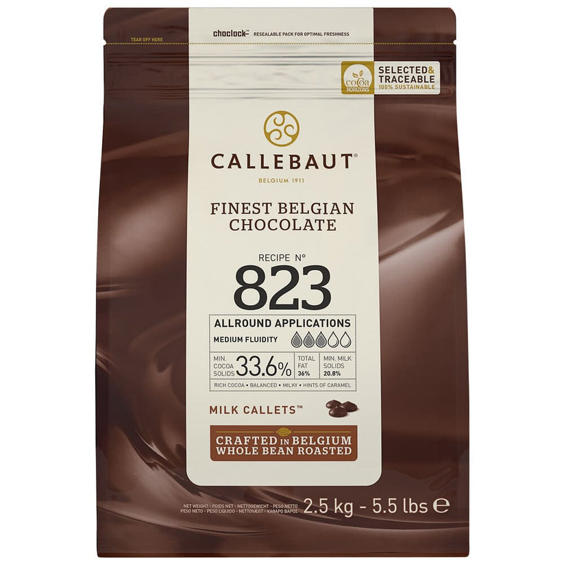 Callebaut Milk Chocolate Callets 33% 823 – Bakers Supplies