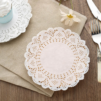 Grade Doilies Paper Round White 250pcs