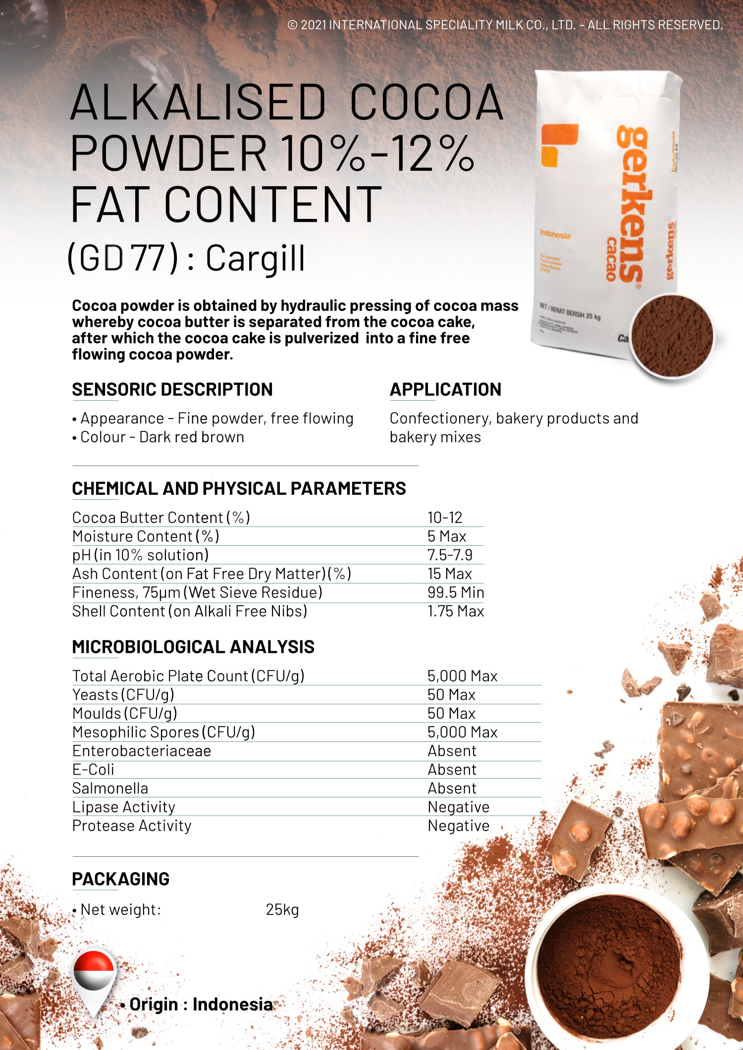 Gerkens Cocoa Powder Bakers Supplies