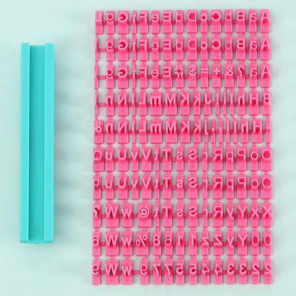 Alphabet Letter Number Embosser Press Stamps