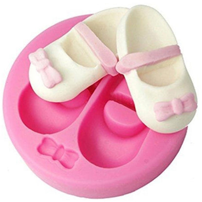 3D CUTE BABY SHOES BOW SILICONE MOLD