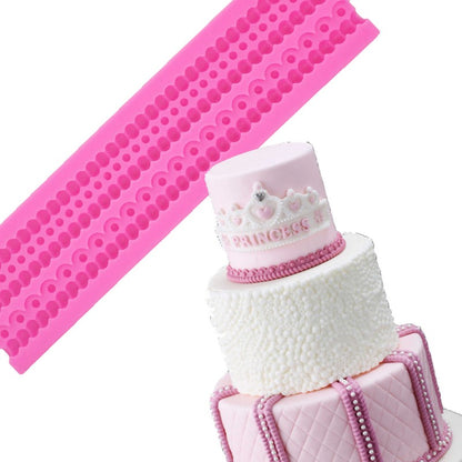 SILICON HEMP ROPE PEARL FONDANT MOLD